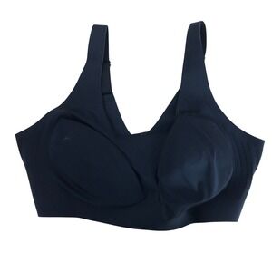 Momcozy Black Seamless Nursing Bra Plus Size 3XL Adjustable Straps Wire-Free